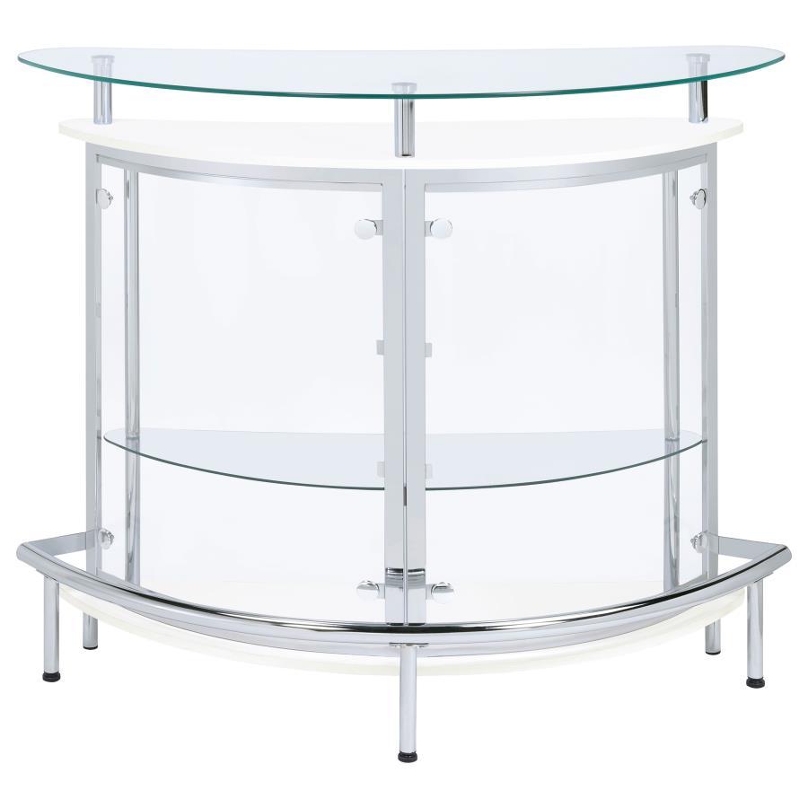 Coaster Fine Furniture Amarillo - Freestanding Glass Top Home Bar Wine Cabinet | Meri Furniture