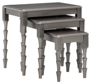 Ashley Furniture Larkendale - Metallic Gray - Accent Table Set (Set of 3) | Meri Furniture