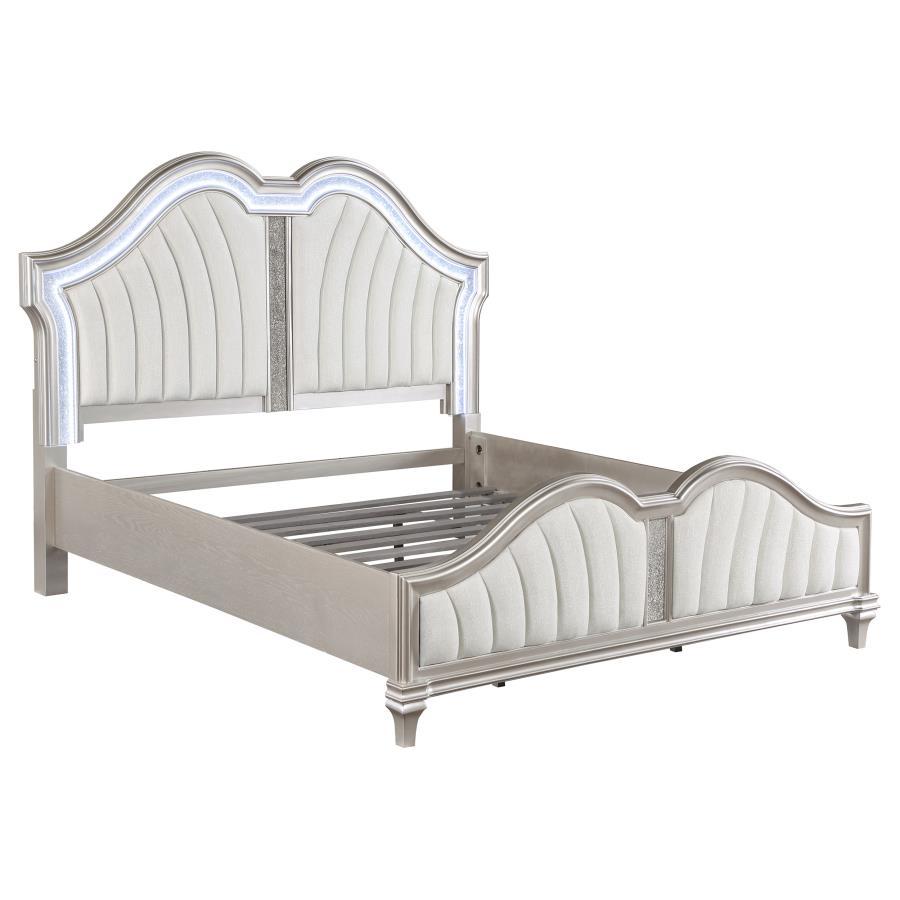 Coaster Fine Furniture Evangeline - Wood LED Panel Bed | Meri Furniture