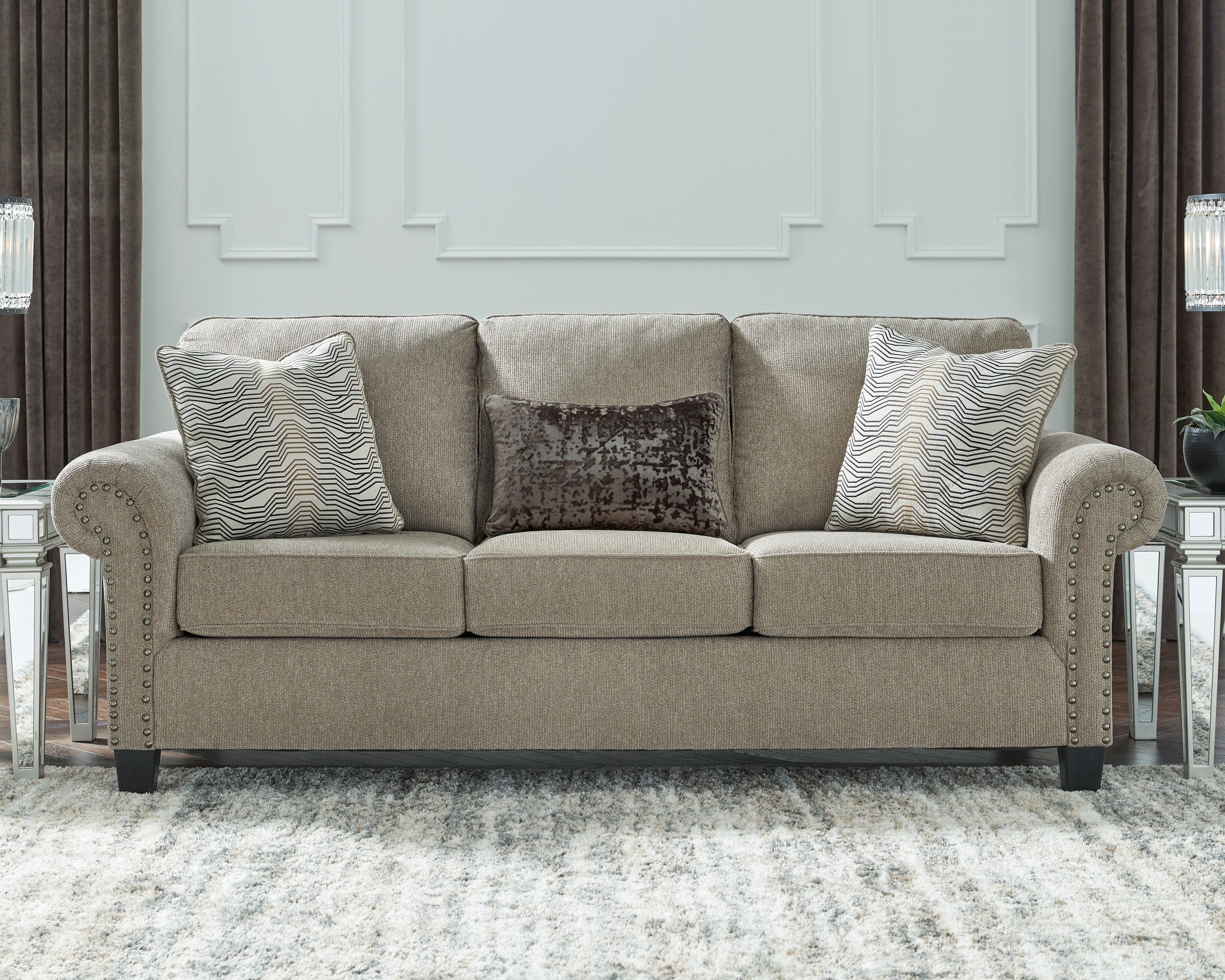 Ashley Furniture Shewsbury - Pewter - Sofa | Meri Furniture