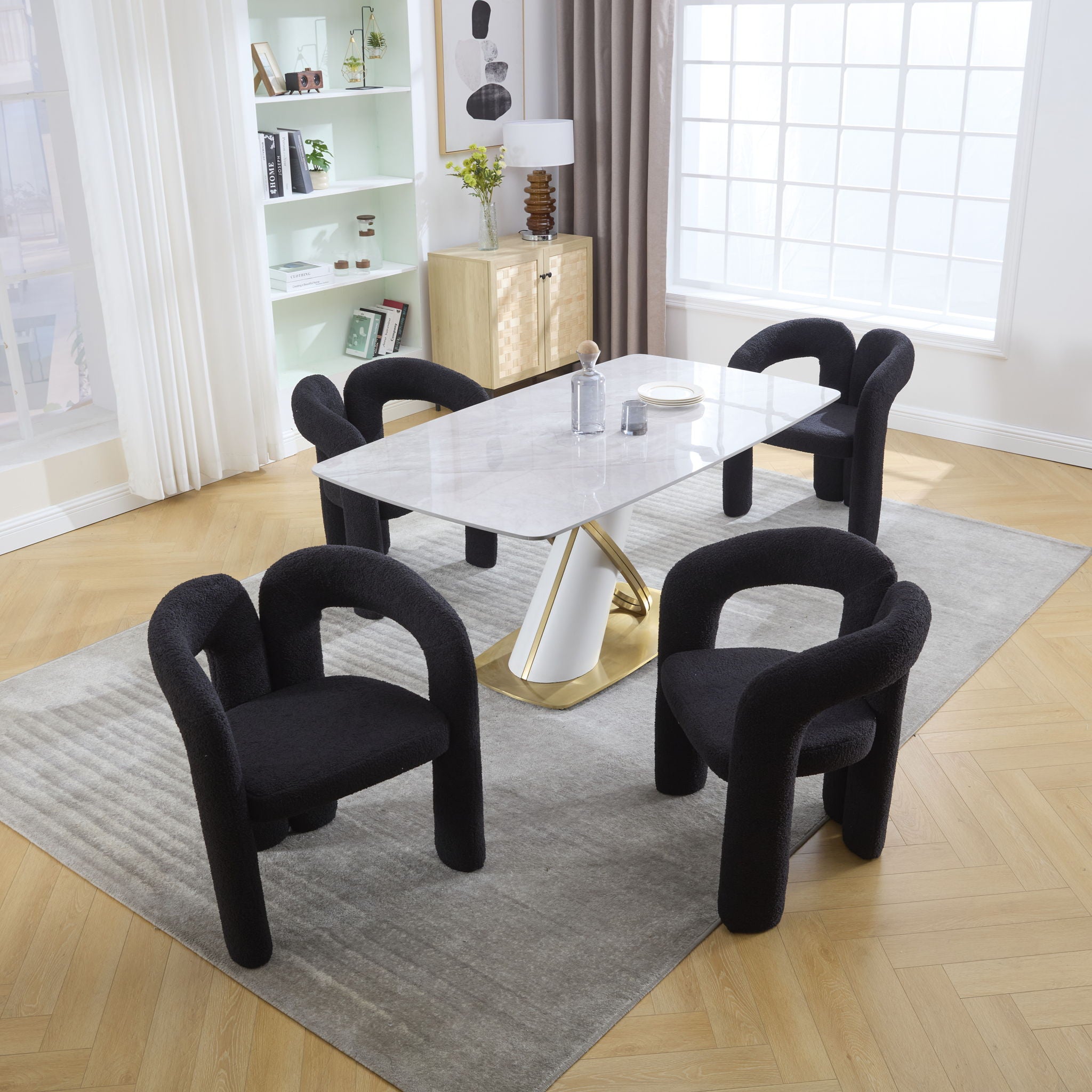 Coolmore Contemporary Designed Accent / Dining Chair With Armrests