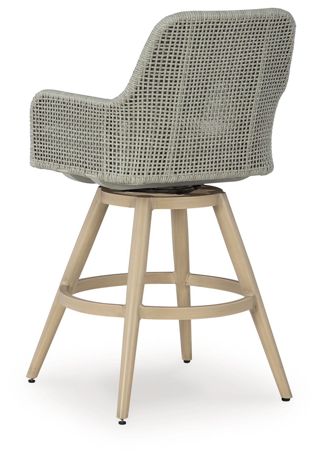 Signature Design by Ashley® Seton Creek - Beige / Gray - Barstool With Cushion (Set of 2) | Meri Furniture