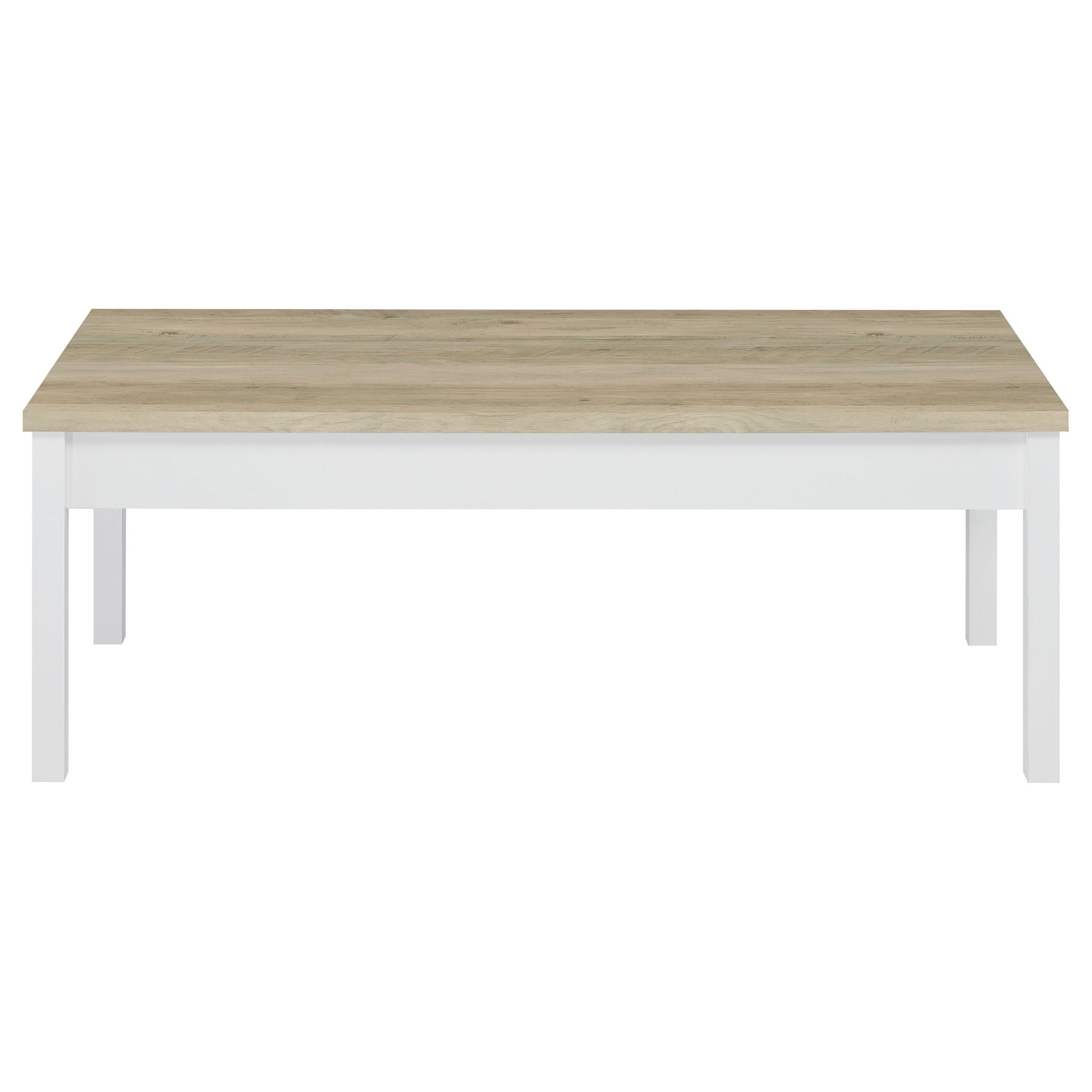 Quintara - 3 Piece Coffee Table Set - Natural / White