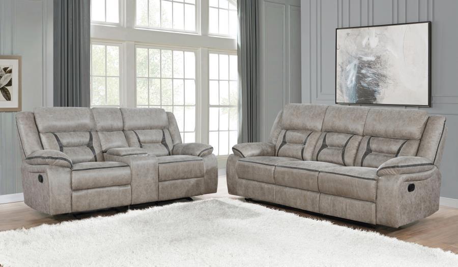 Coaster Fine Furniture Greer - Upholstered Reclining Sofa Set | Meri Furniture