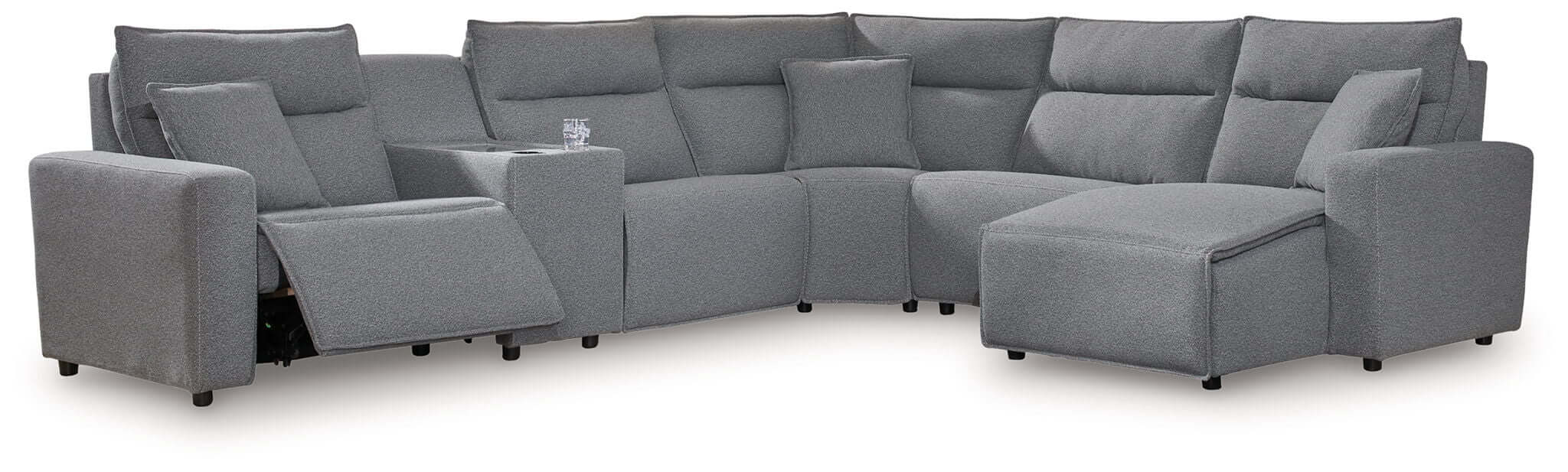 ModMax II - Salt And Pepper - Reclining Sectional