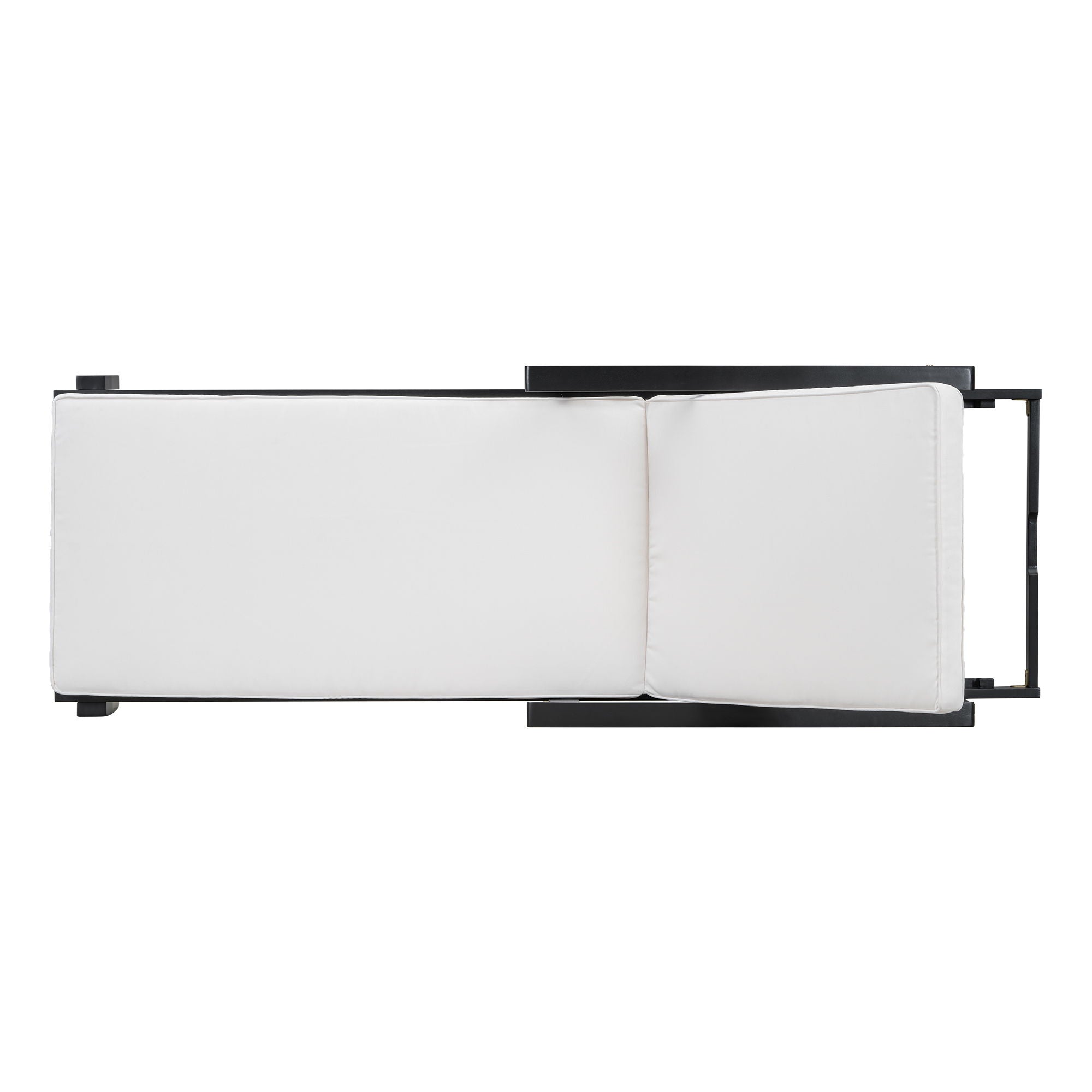 Jason - Black Chaise Lounge Adjustable Acacia Wood Outdoor Furniture