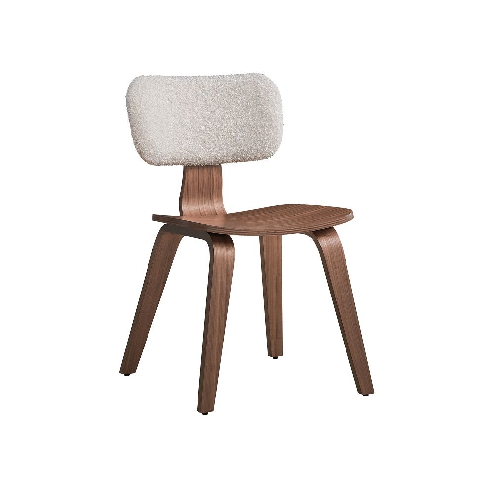 ACME Fixed Table Top Bent Wood Legs Design Natural Finish Style Wooden Legss | Meri Furniture