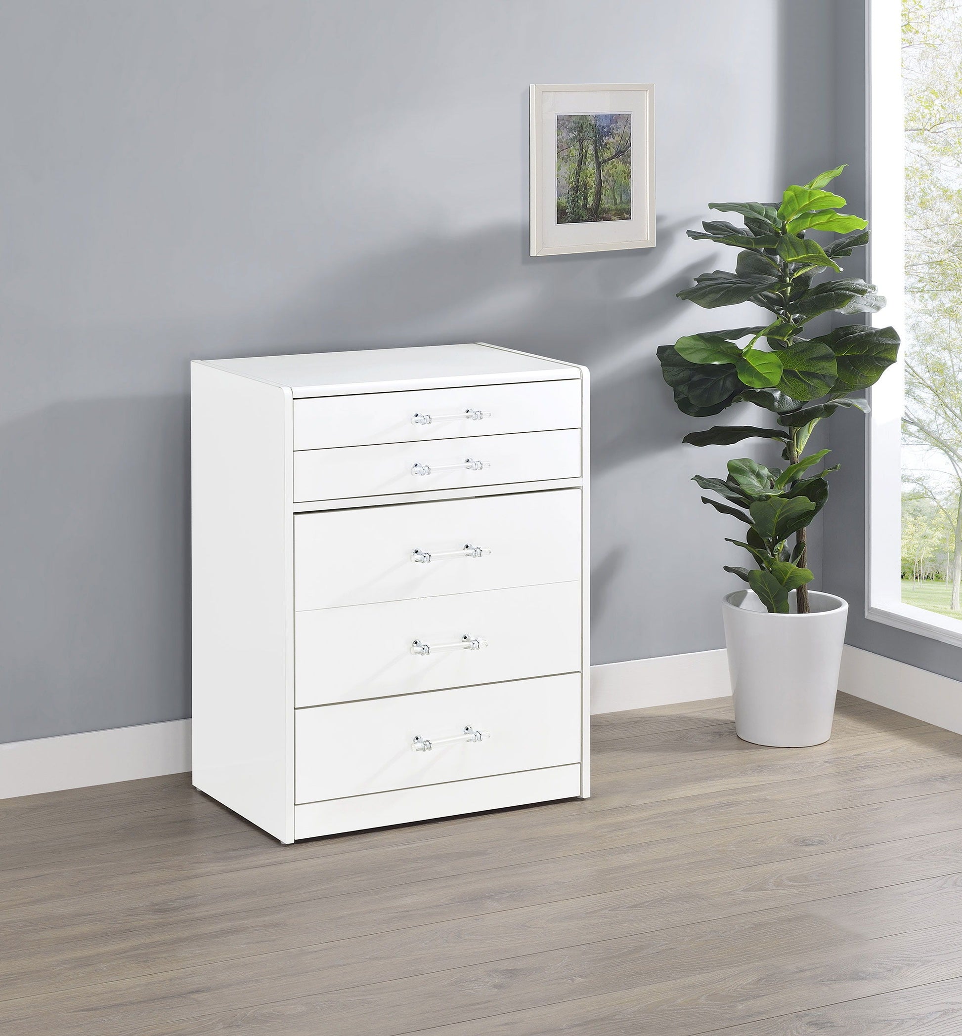 Coaster Fine Furniture Danbury - 3-Drawer Makeup Vanity & Stool Set | Meri Furniture