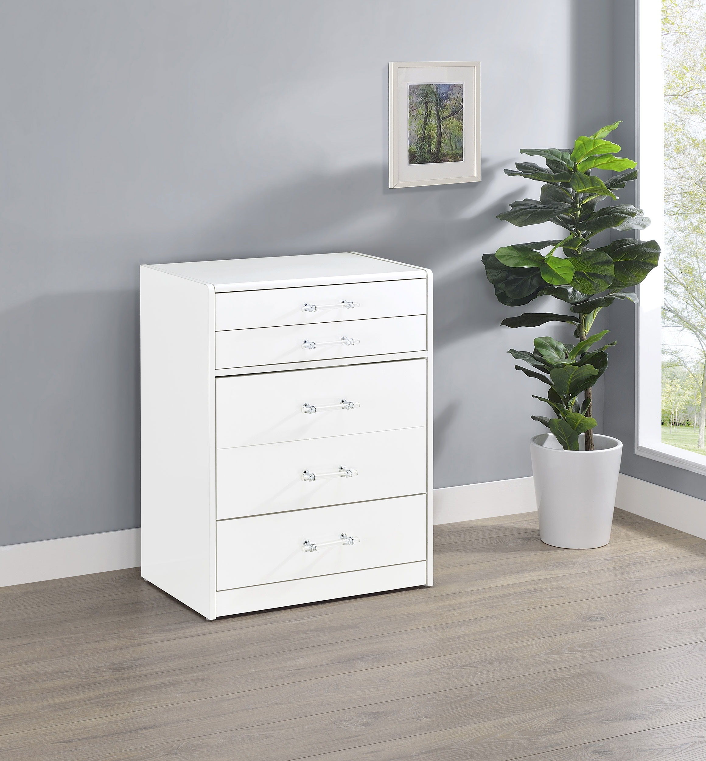 Coaster Fine Furniture Danbury - 3-Drawer Makeup Vanity & Stool Set | Meri Furniture