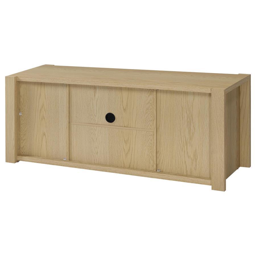 Laurelton - 60" 2-Door TV Stand Media Console - Light Oak