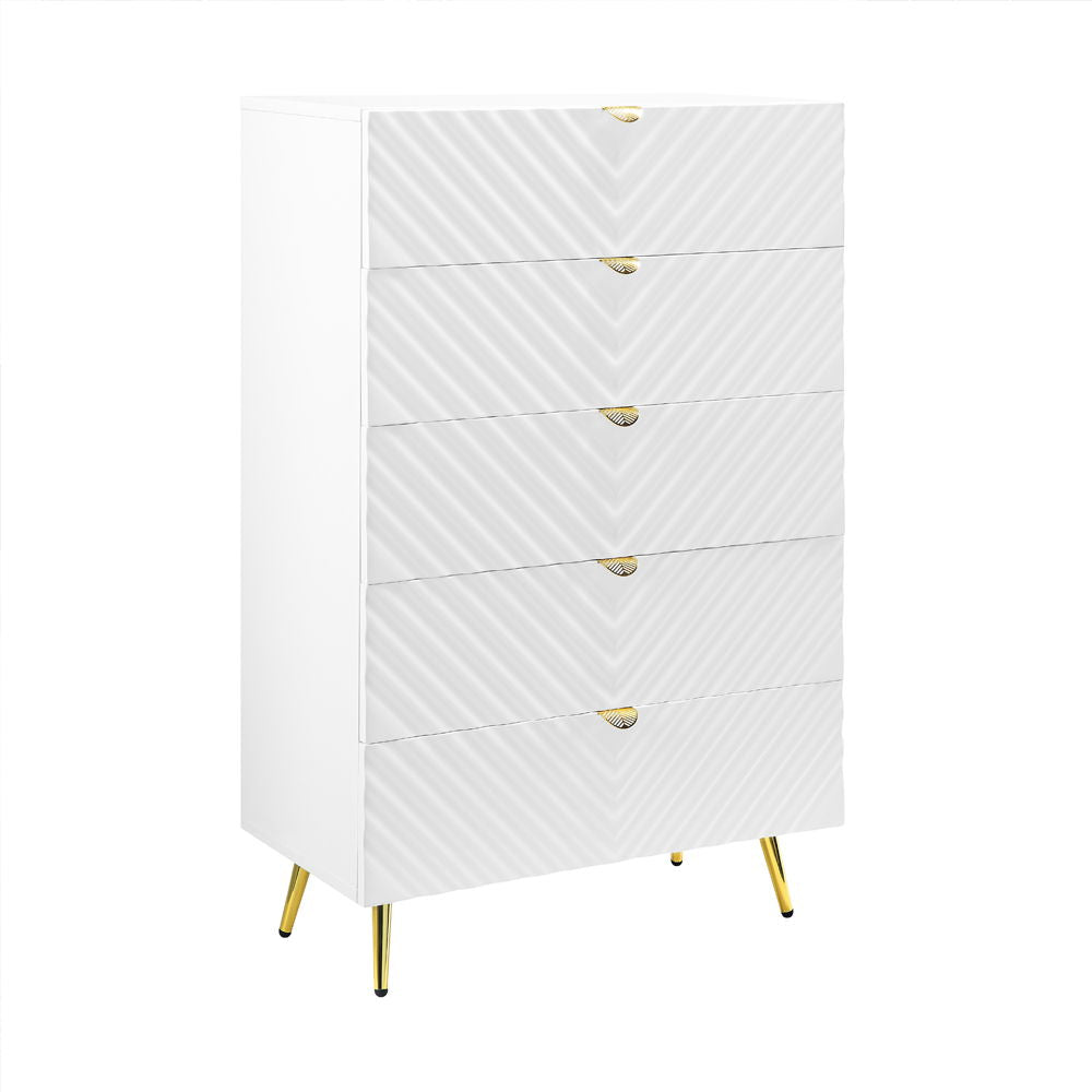 ACME Gaines - Chest - White High | Meri Furniture