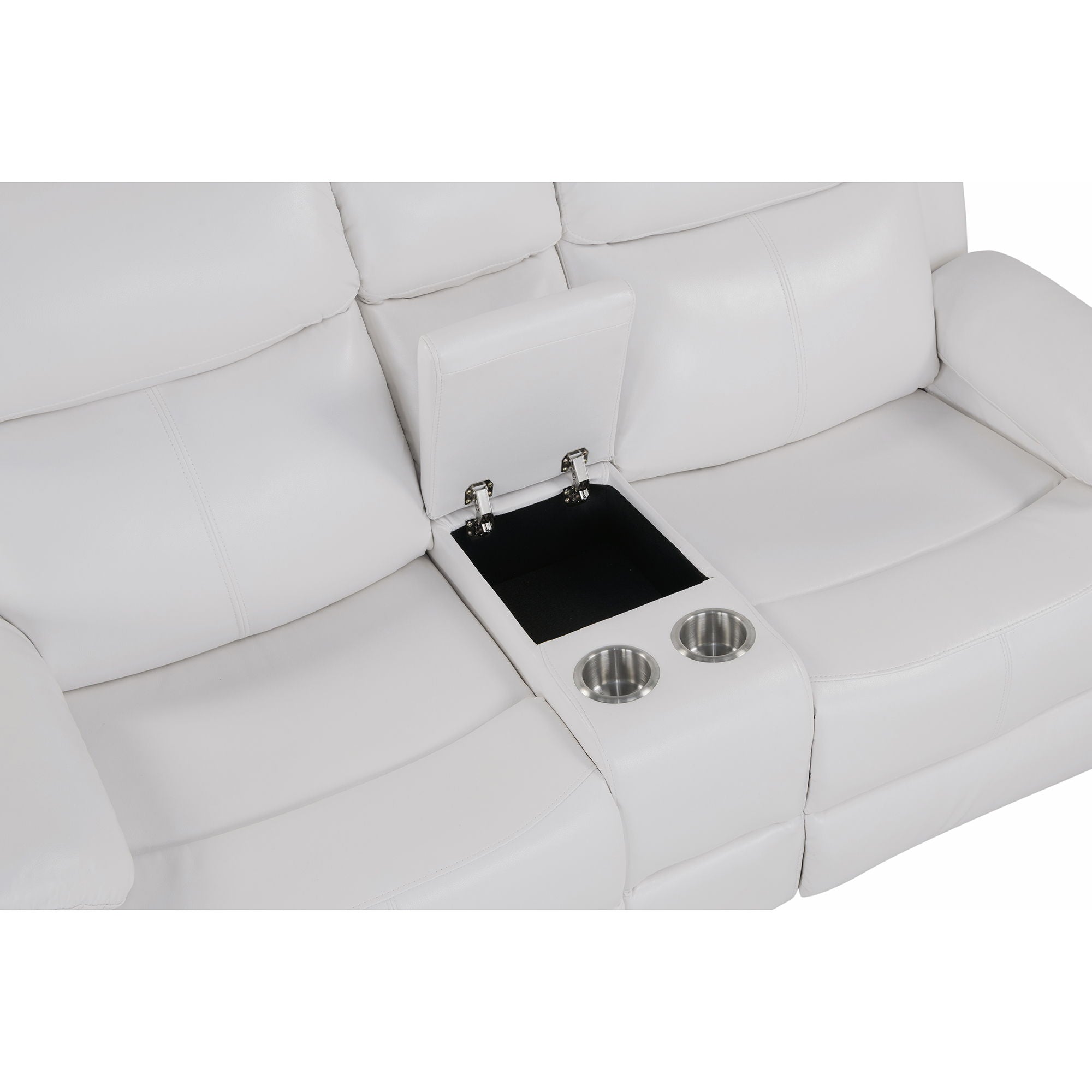 Blanche - Console Reclining Loveseat With LED Lights