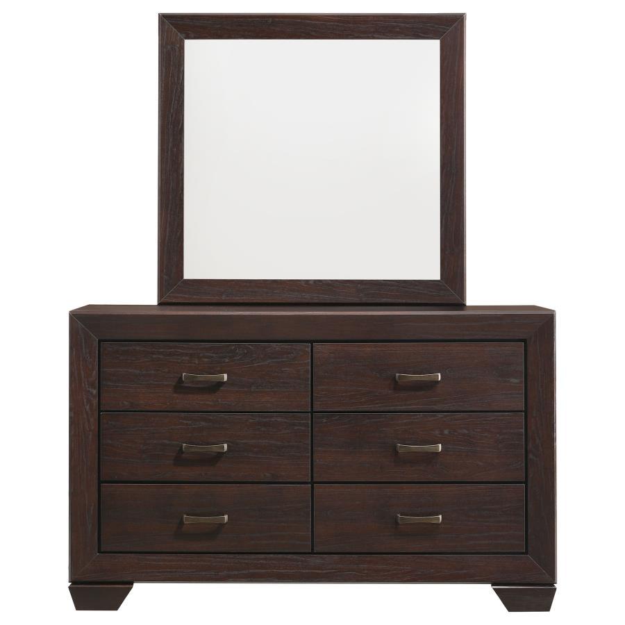 Coaster Fine Furniture Kauffman - 6-Drawer Dresser with Mirror | Meri Furniture