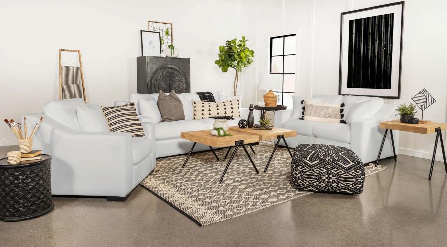 Coaster Fine Furniture Ashlyn - Upholstered Sloped Arm Sofa Set | Meri Furniture