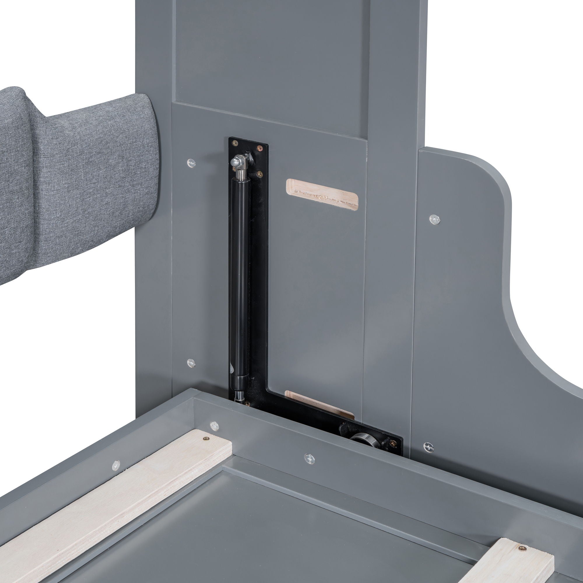 Murphy Wall Bed With Cushion, Space Saving Design, And Construction