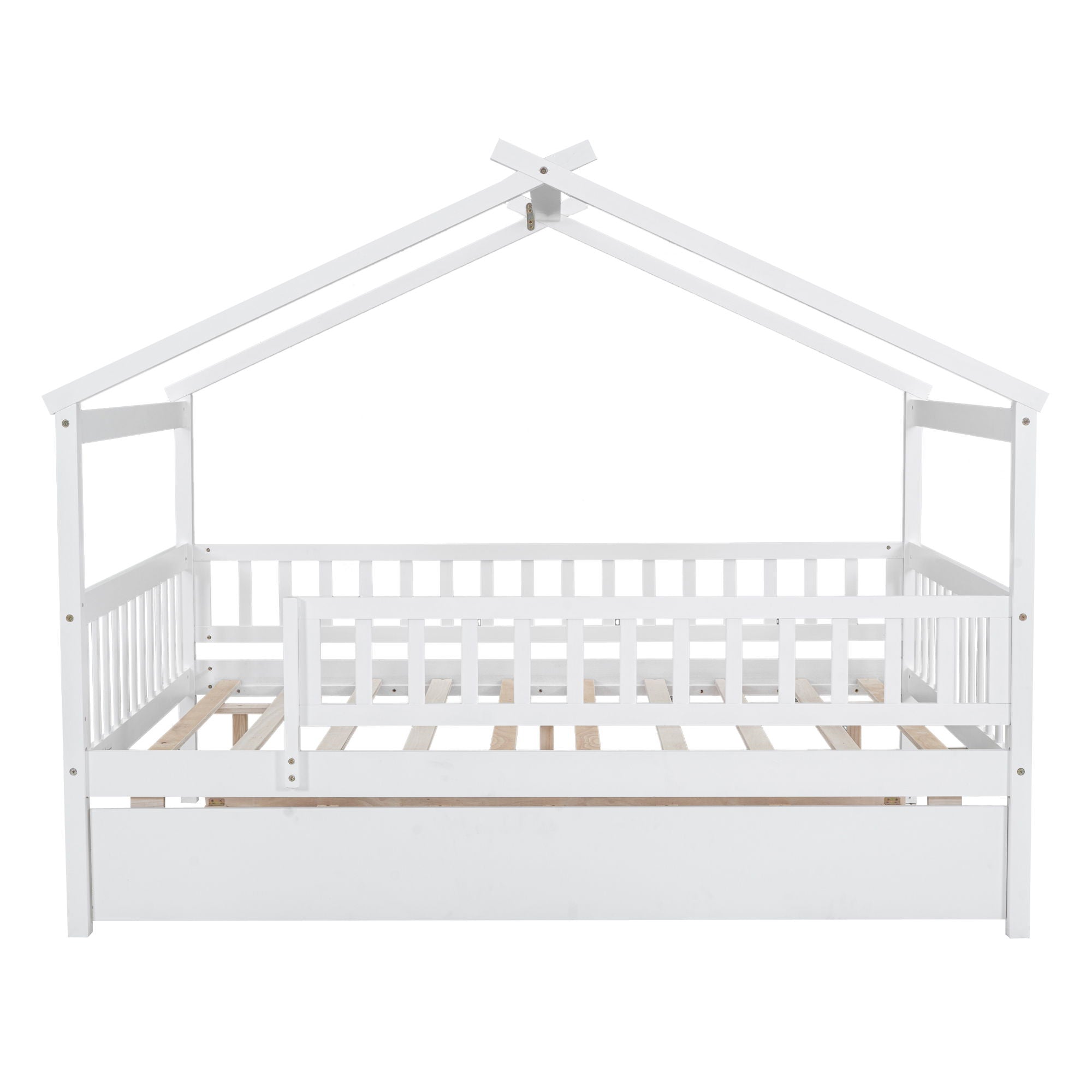 Creativity House Bed With Twin Size Trundle