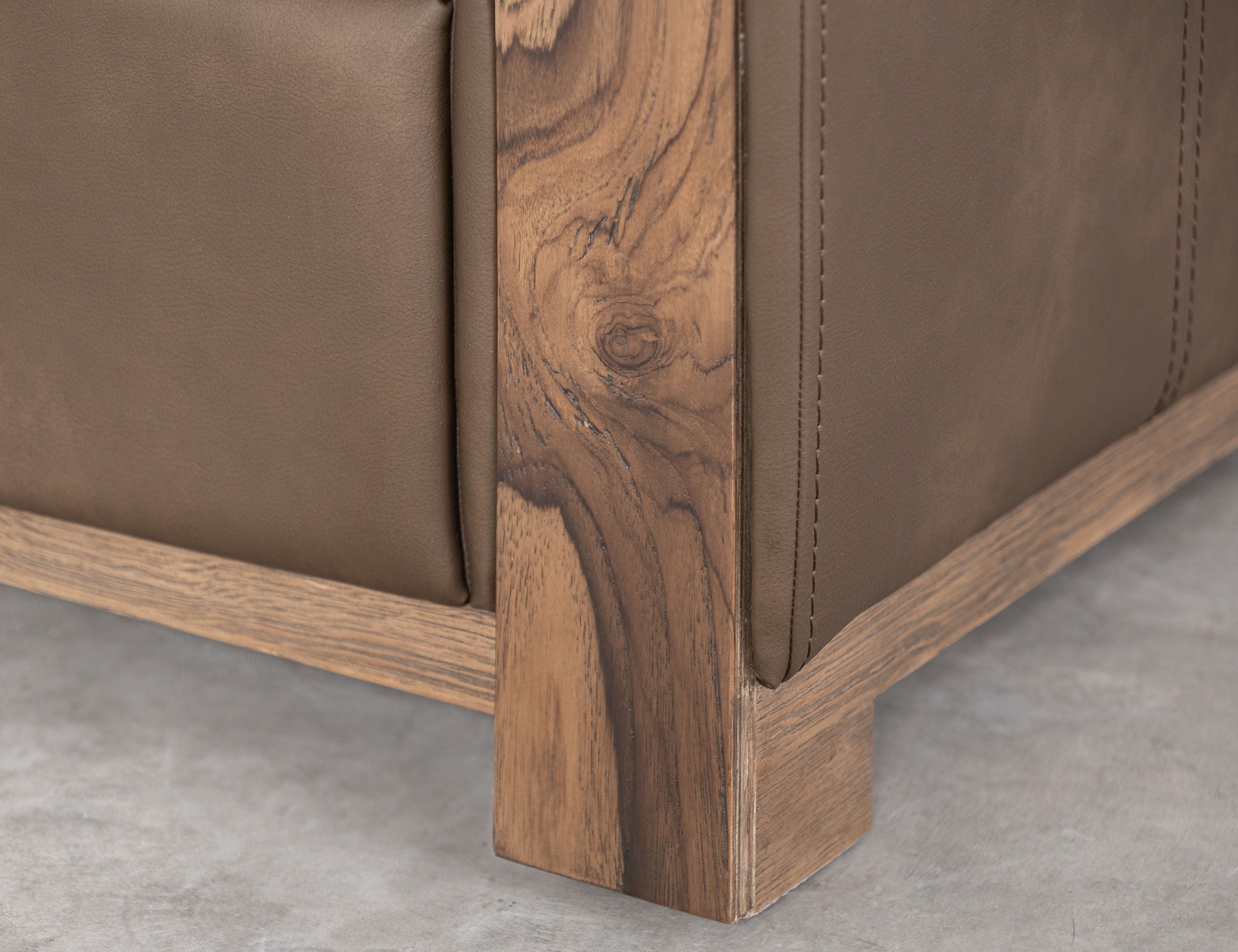 International Furniture Direct Balam - Ottoman - Brown | Meri Furniture