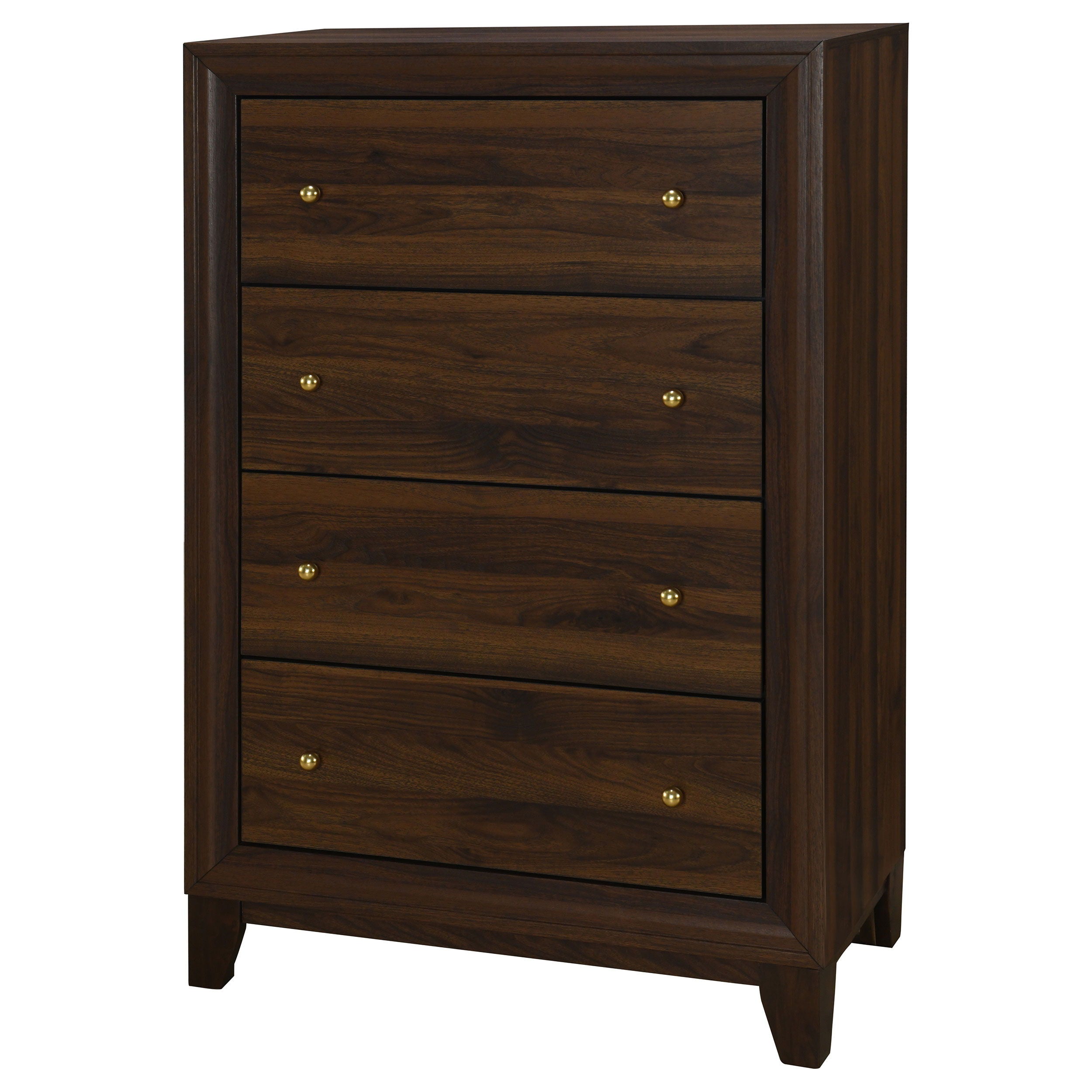 Coaster Fine Furniture Welsley - 4-Drawer Chest Of Drawers - Walnut | Meri Furniture