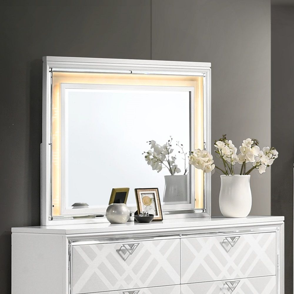 ACME Skylar - Mirror With Led | Meri Furniture