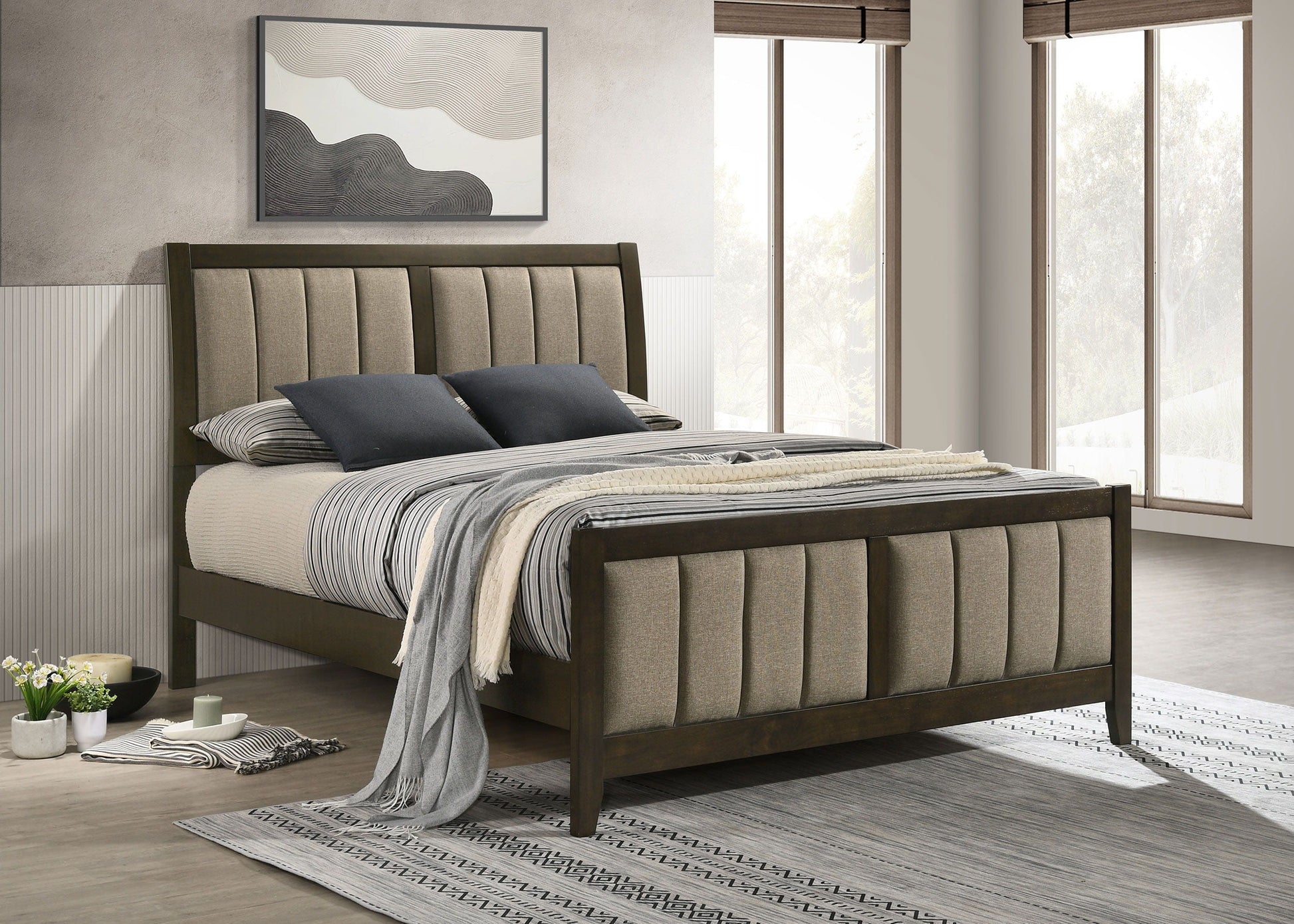 Coaster Fine Furniture Wilkes - Upholstered Bed | Meri Furniture