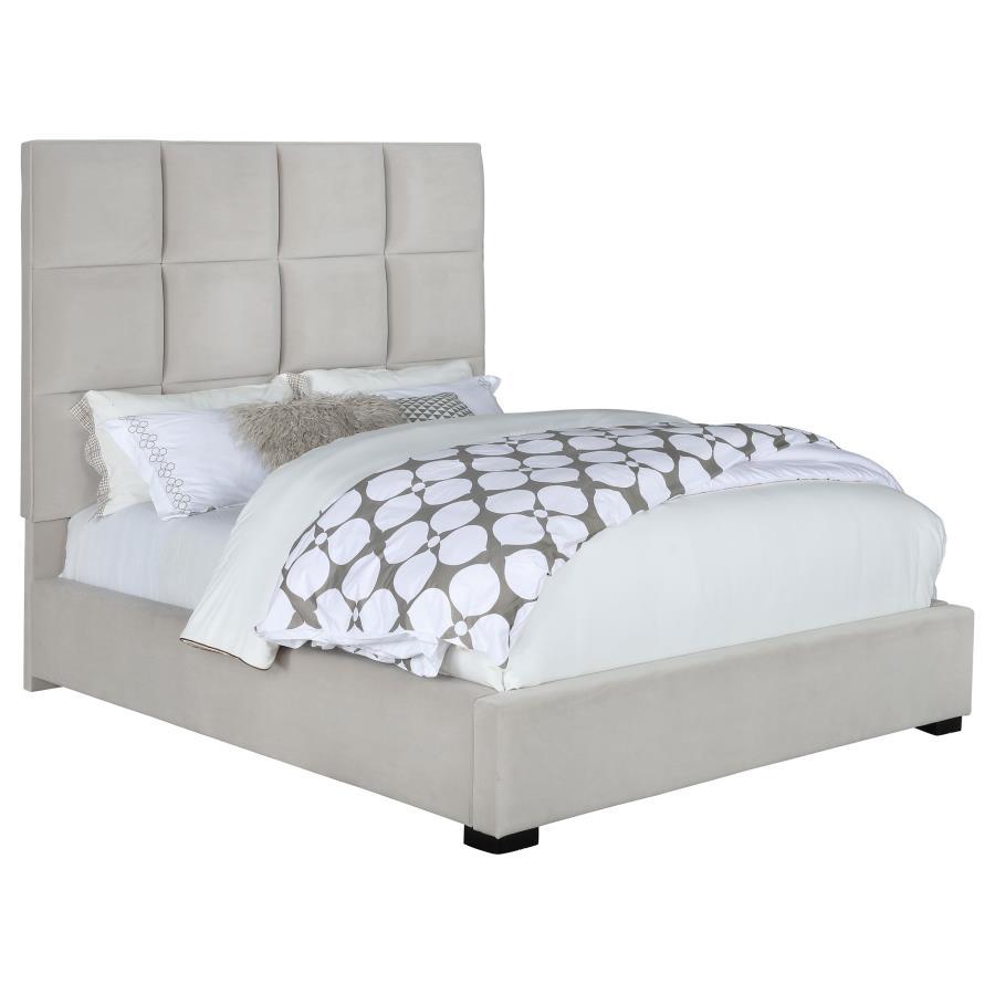 Coaster Fine Furniture Panes - Upholstered Panel Bed | Meri Furniture