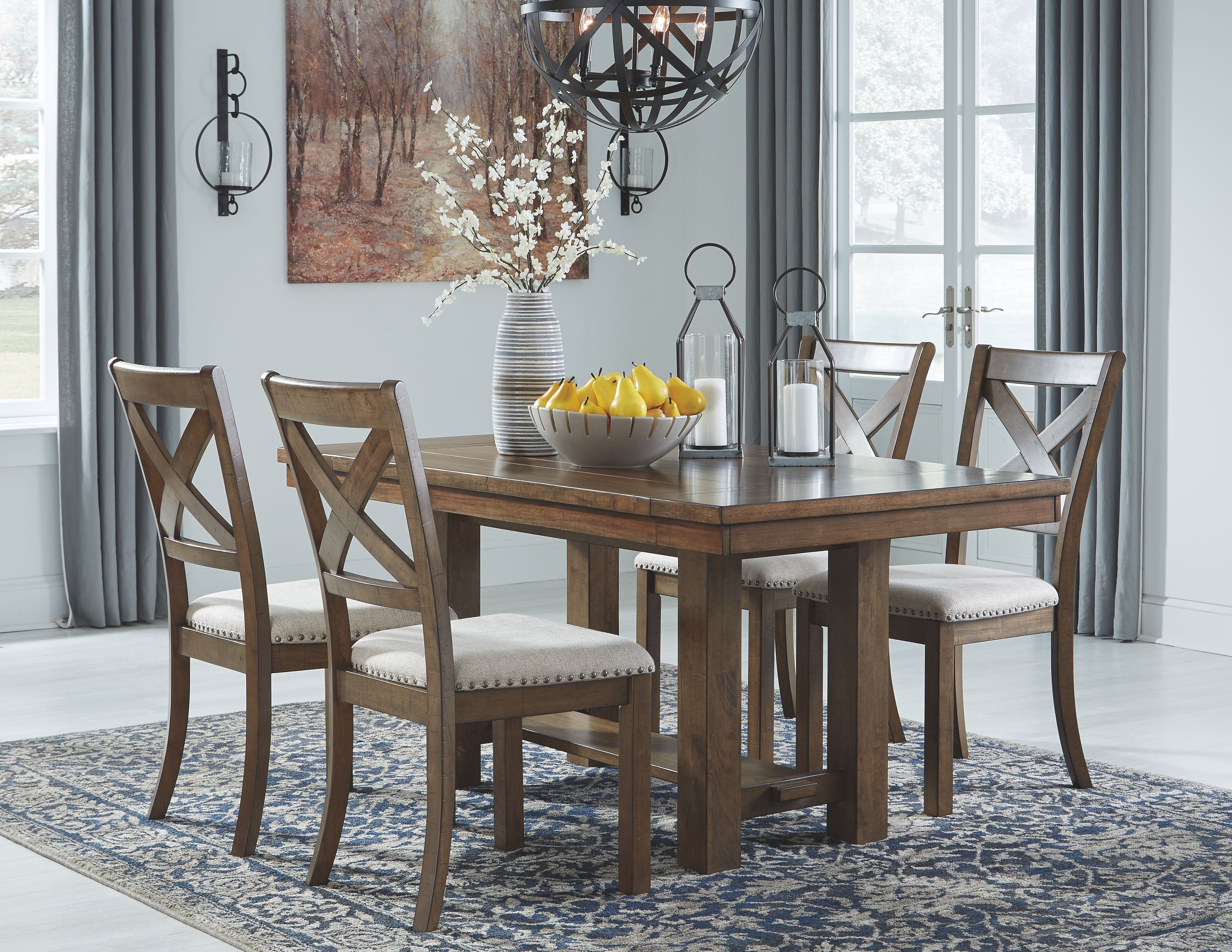 Signature Design by Ashley® Moriville - Rectangular Dining Table Set | Meri Furniture