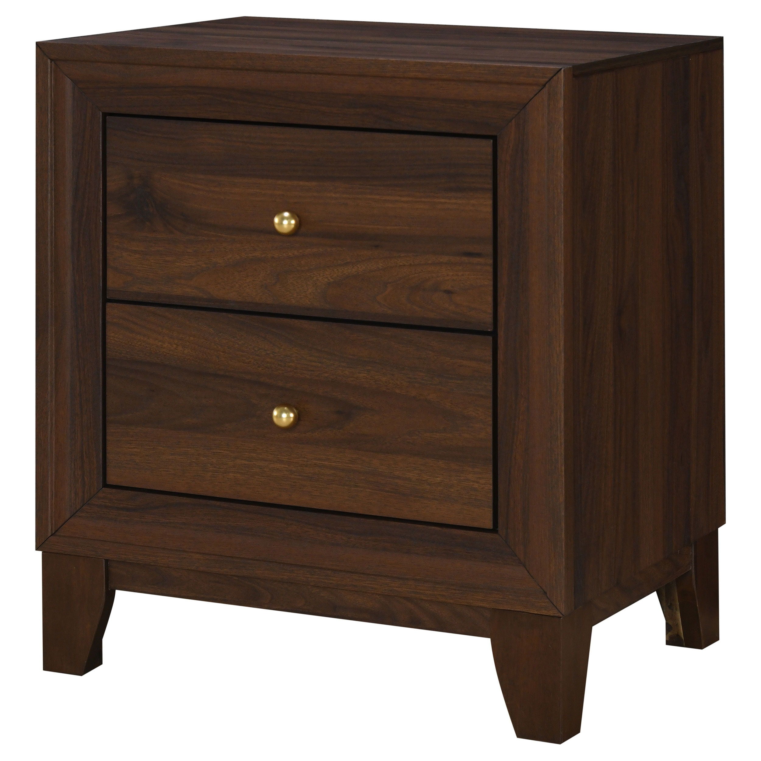 Coaster Fine Furniture Welsley - 2-Drawer Nightstand Bedside Table - Walnut | Meri Furniture