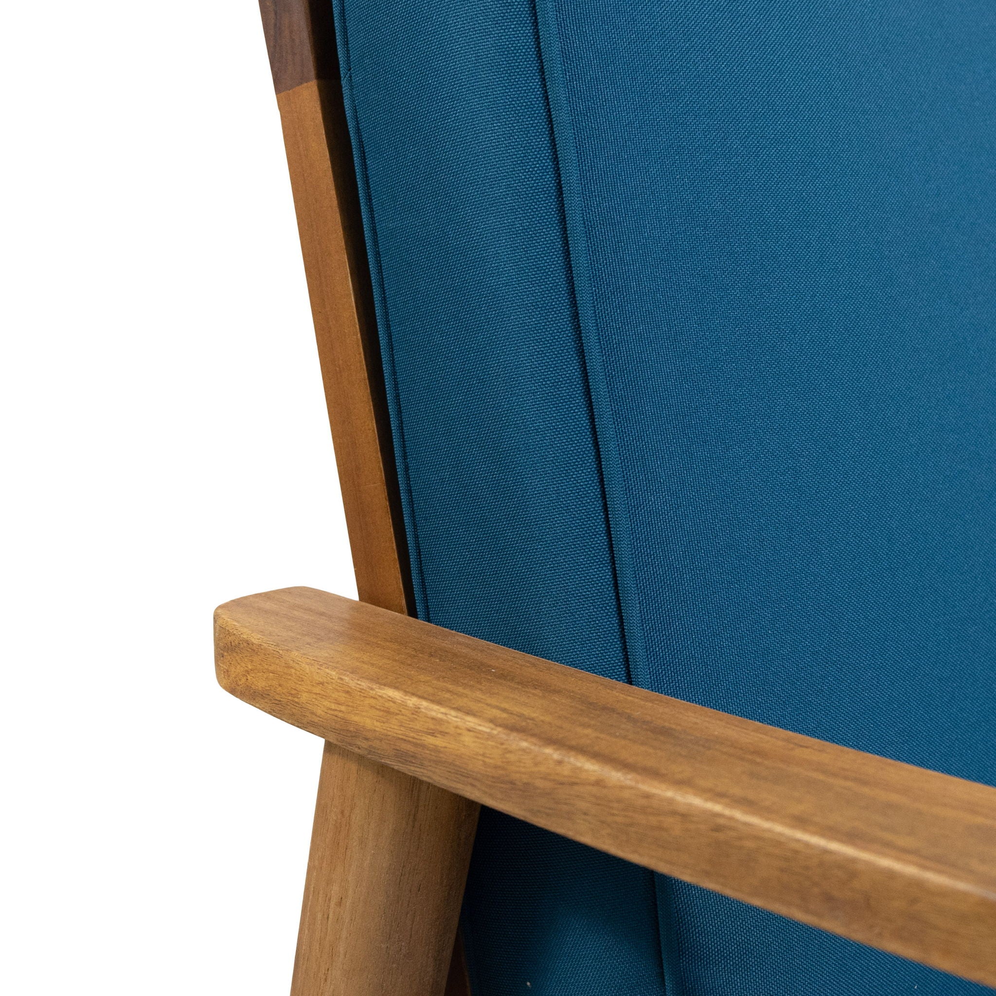 Outdoor Acacia Wood Loveseat Set With Coffee Table