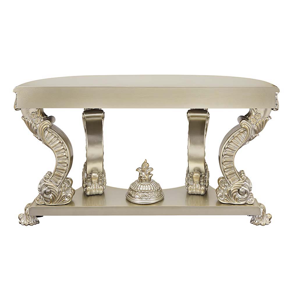 ACME Sorina - End Table - Antique Gold Finish - 36" | Meri Furniture