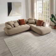 ACME Carrick - Sectional Sofa With 6 Pillows - Beige | Meri Furniture