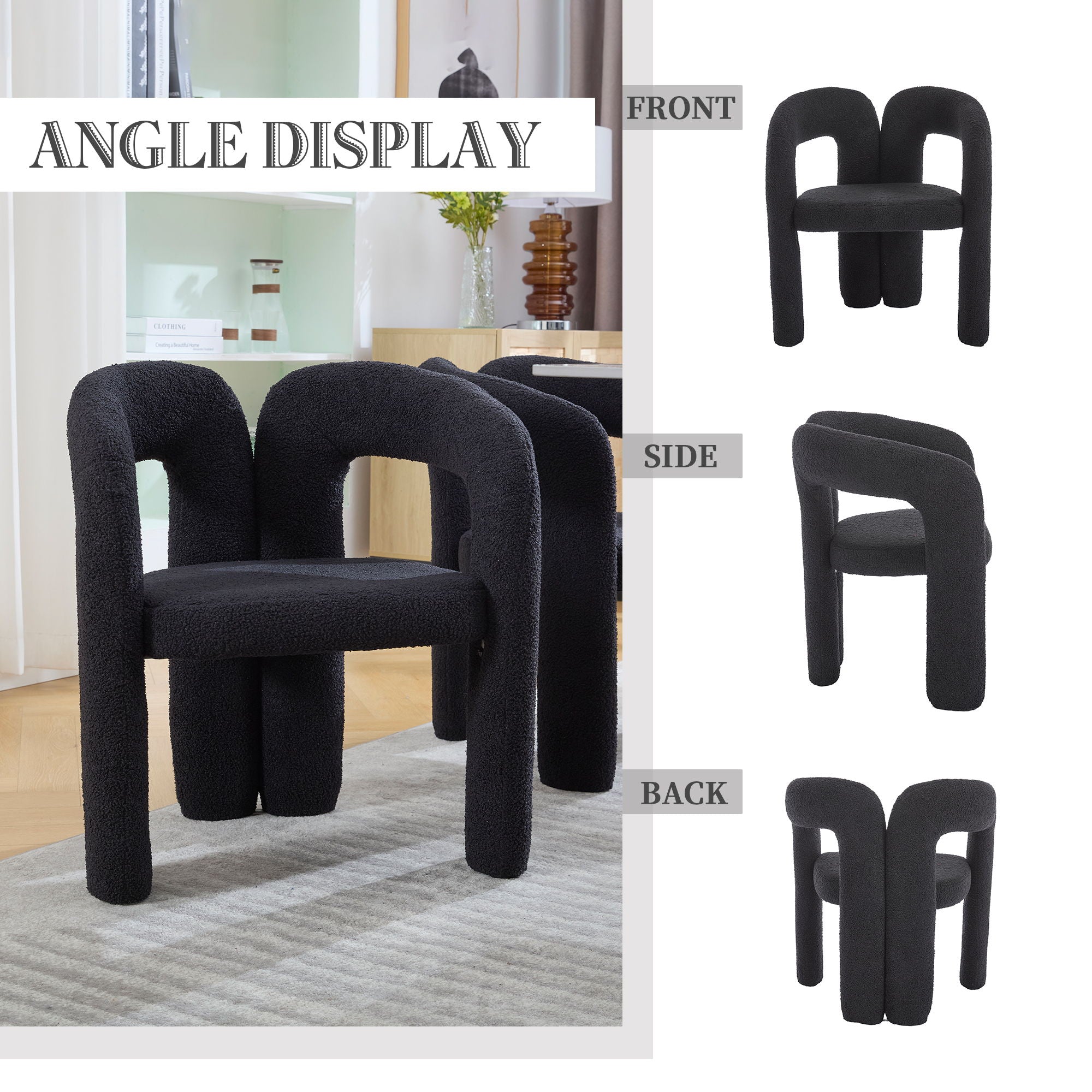 Coolmore Contemporary Designed Accent / Dining Chair With Armrests