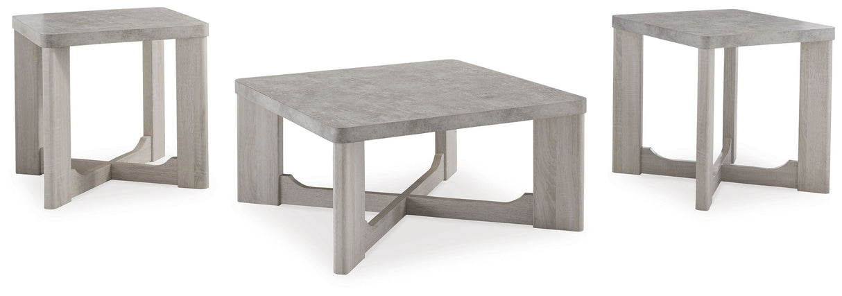 Signature Design by Ashley® Garnilly - Whitewash - Occasional Table Set (Set of 3) | Meri Furniture