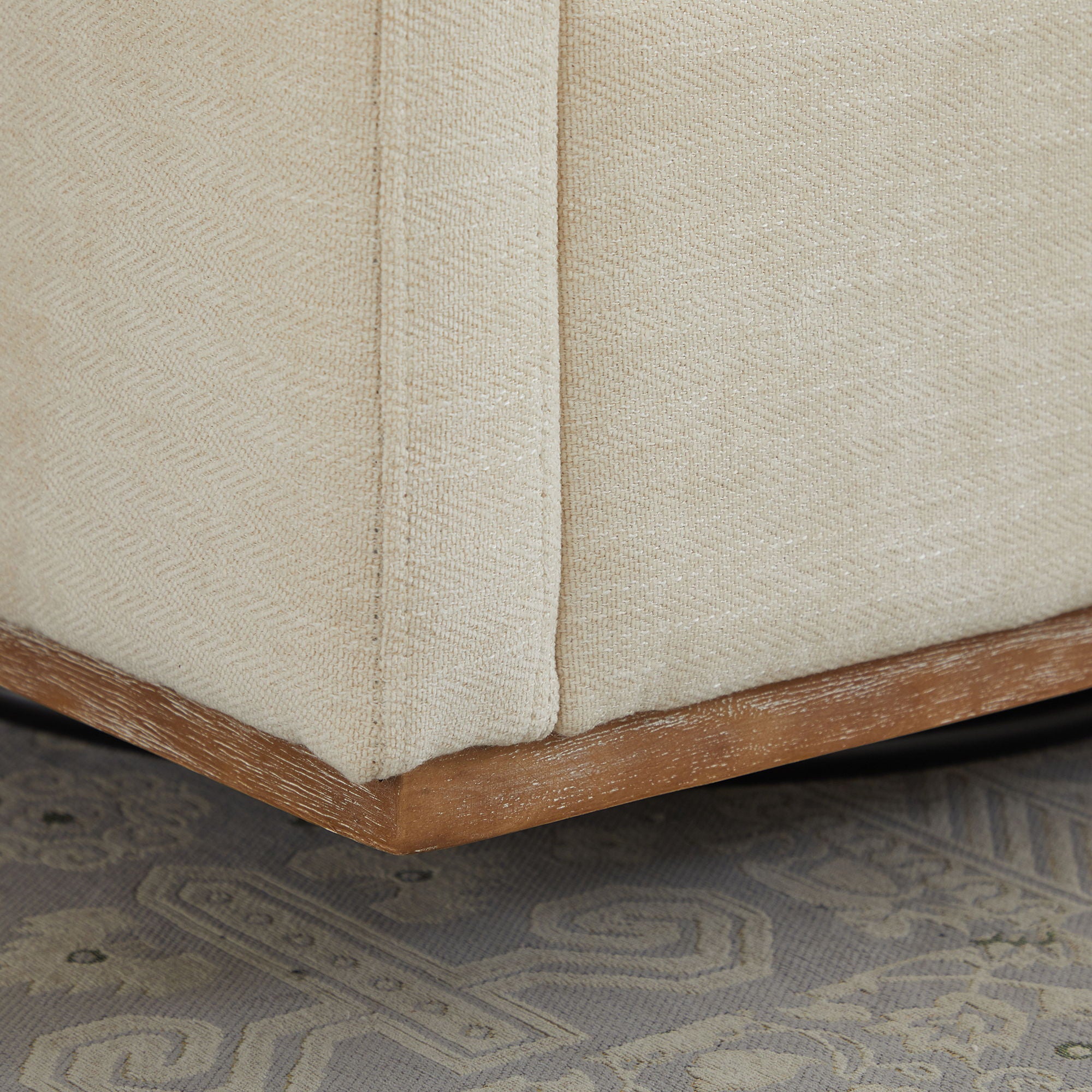 Modern Square Upholstered Swivel Accent Chair With Metal Base