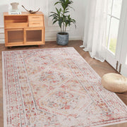 Maval - 6' X 9' Washable Area Rug - Beige