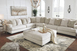 Ashley Furniture Rawcliffe - Parchment - Oversized Accent Ottoman | Meri Furniture