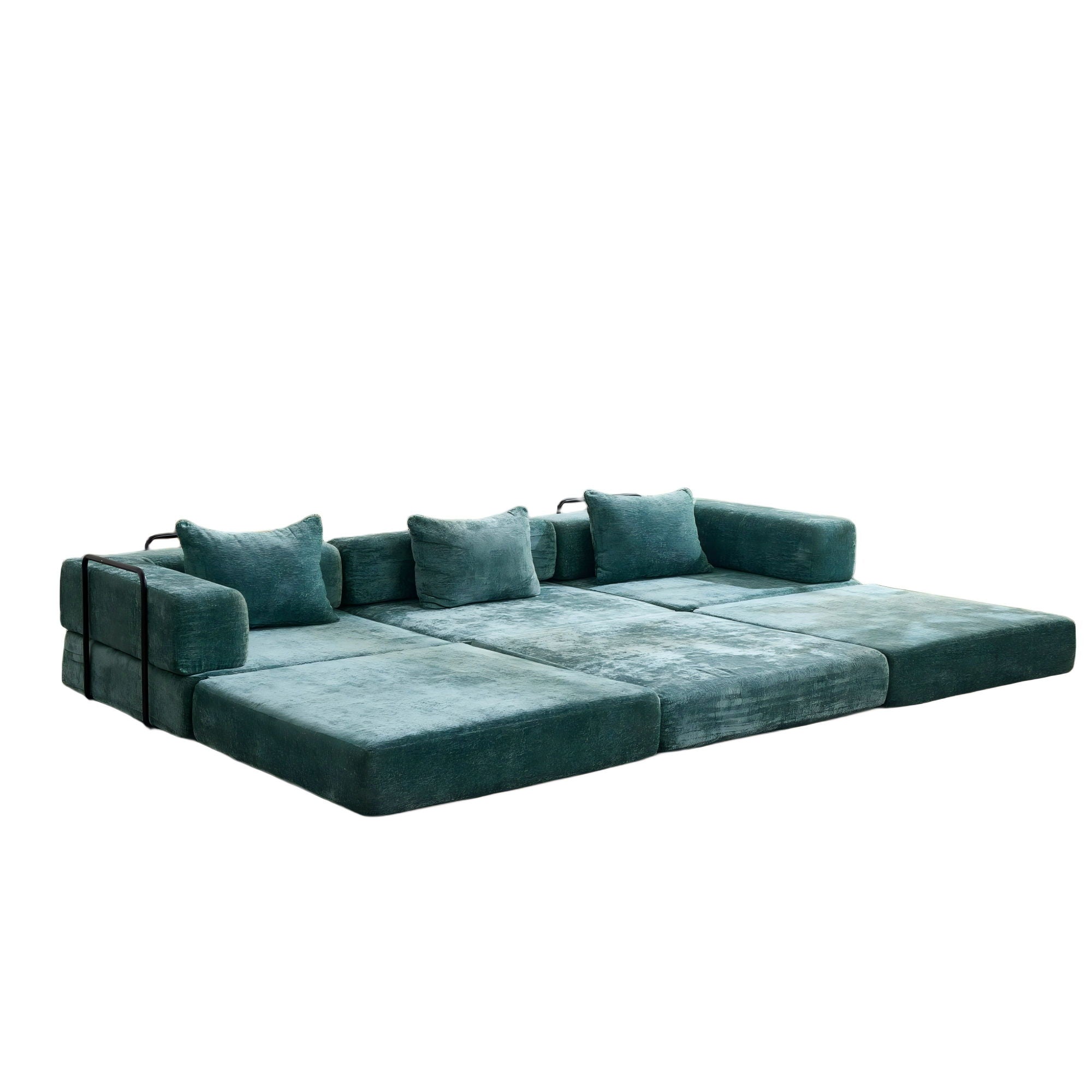 Convertible Floor Sofa Bed, Boneless Modular Sectional Sofa For Living Room