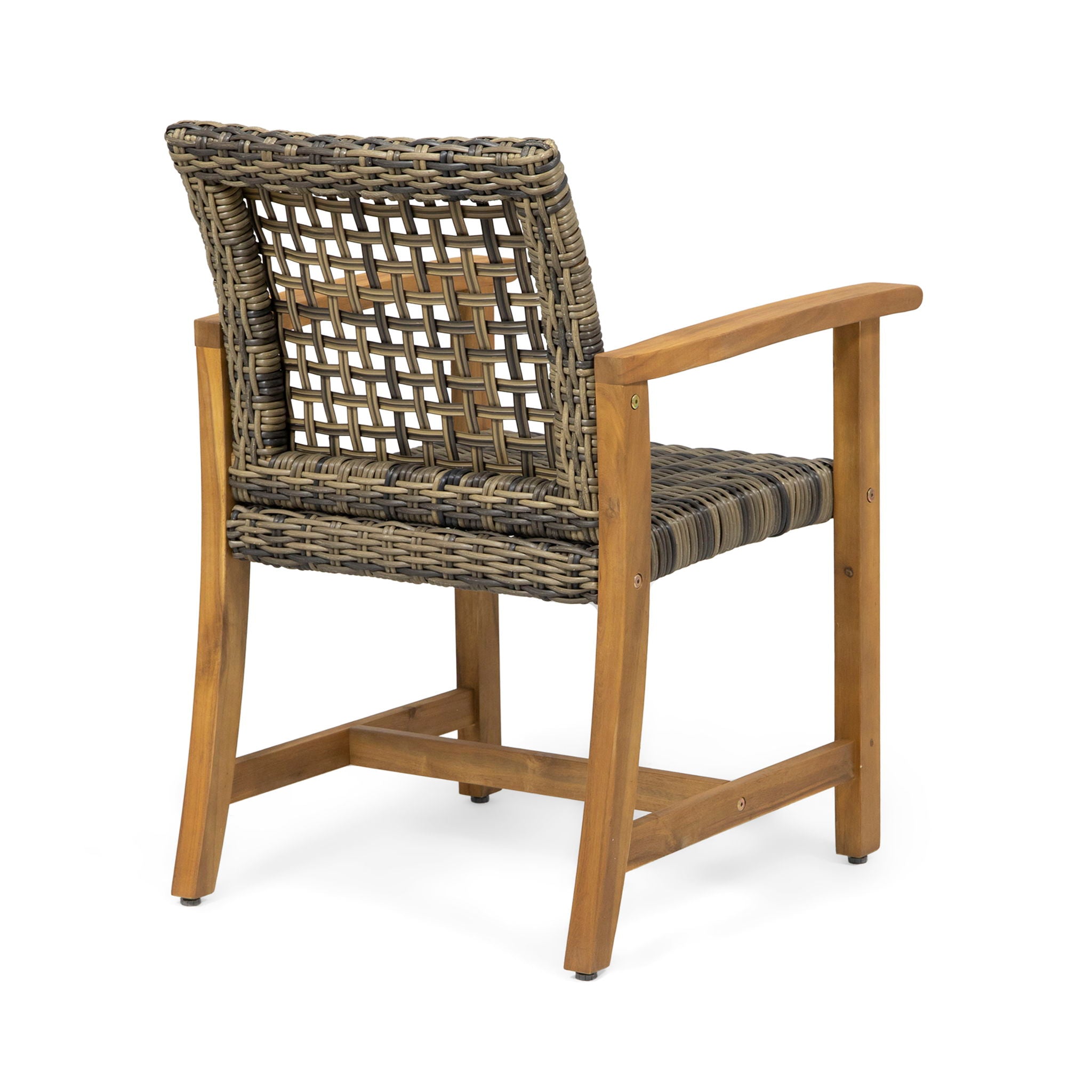 Outdoor Dining Chair Acacia Wood Frame (Set of 2)