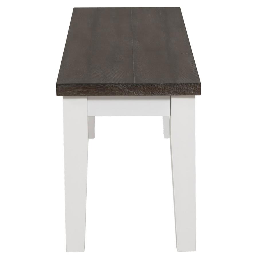 Coaster Fine Furniture Kingman - Wood Dining Bench - Distressed White | Meri Furniture