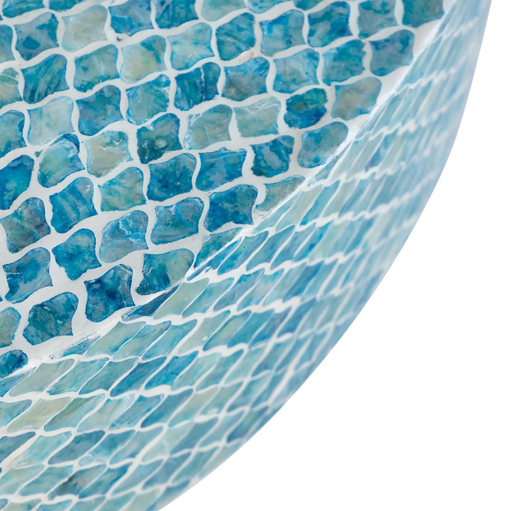 Unique Capiz Coffee Table & Pedestal Base