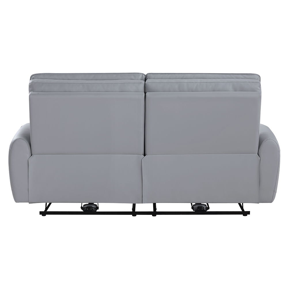 Jeromie - Power Motion Sofa With USB Port - Gray Synthetic Leather