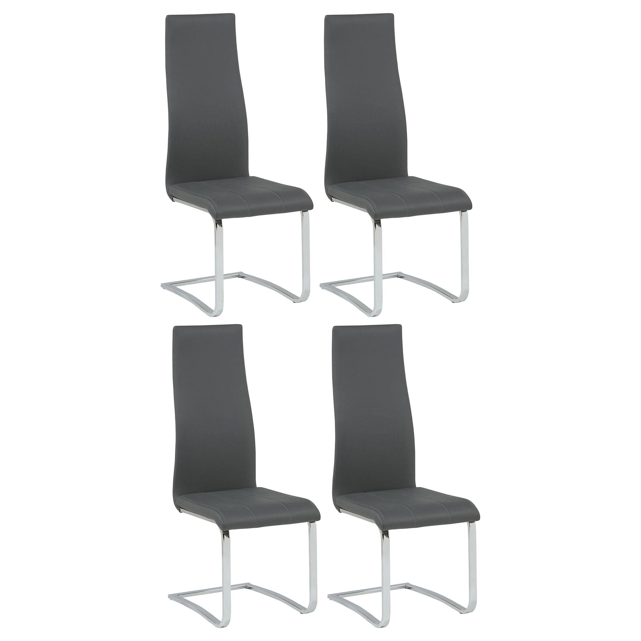 Montclair Upholstered Dining Side Chair Grey (Set of 4)