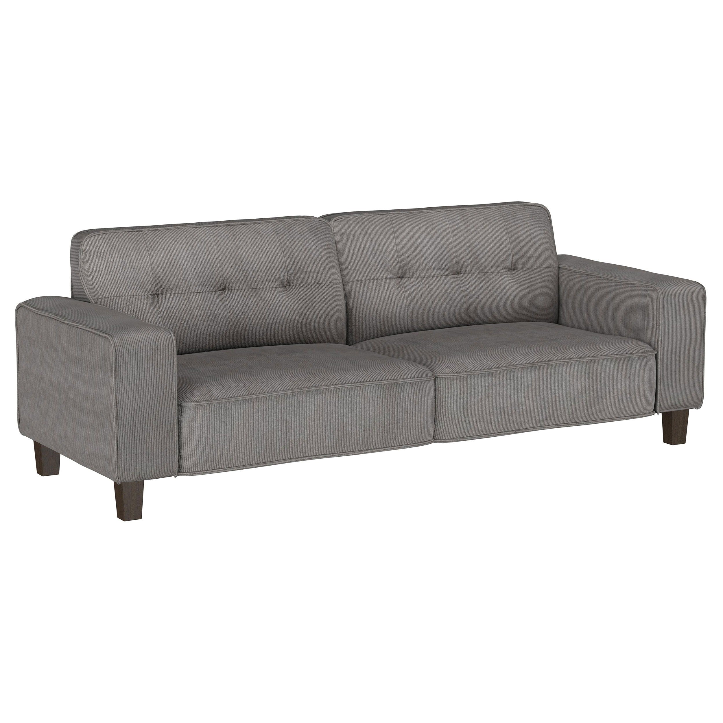 Coaster Fine Furniture Deerhurst - Upholstered Track Arm Tufted Sofa - Charcoal | Meri Furniture
