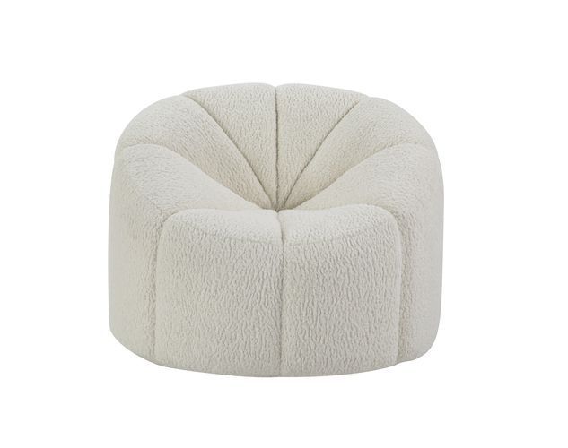 ACME Osmash - Chair - White Teddy Sherpa | Meri Furniture