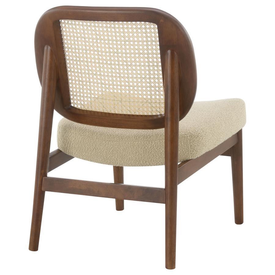 Rayo - Rattan Cane Back Accent Chair With Padded Seat