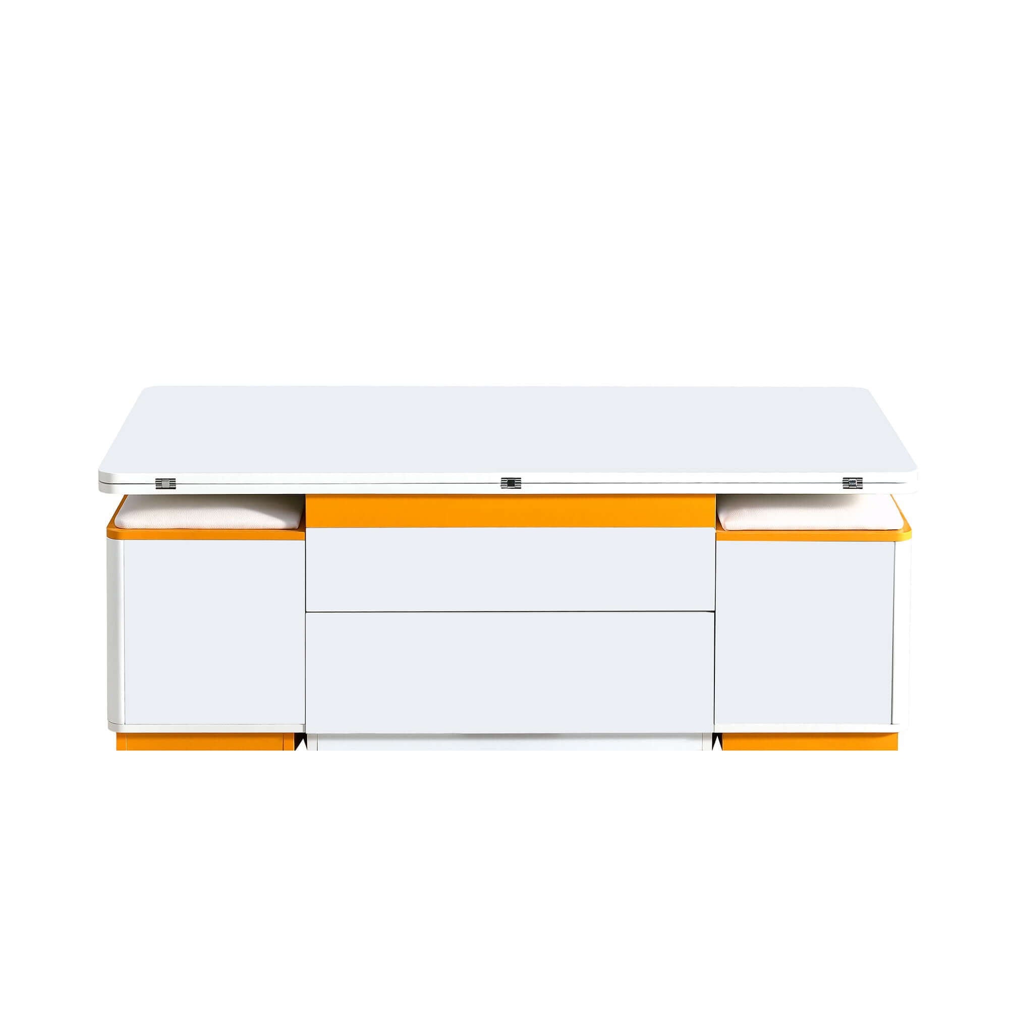 Lift Top Coffee Table With 4 Storage Stools