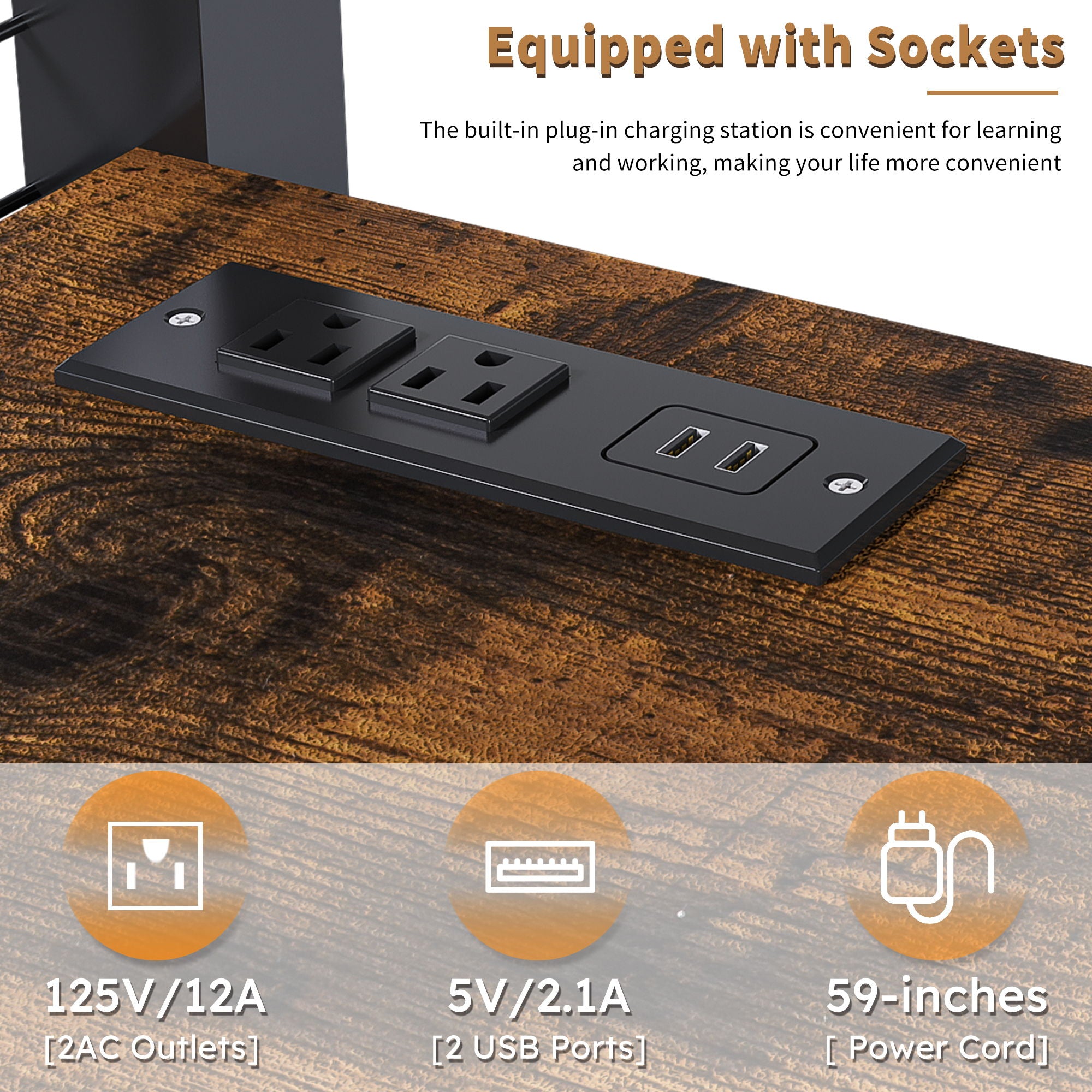 Full Size Loft Bed With Desk & Wardrobe Heavy Frame, Built In Staircase, Storage Rack & Shelves Gaming Bed - Black