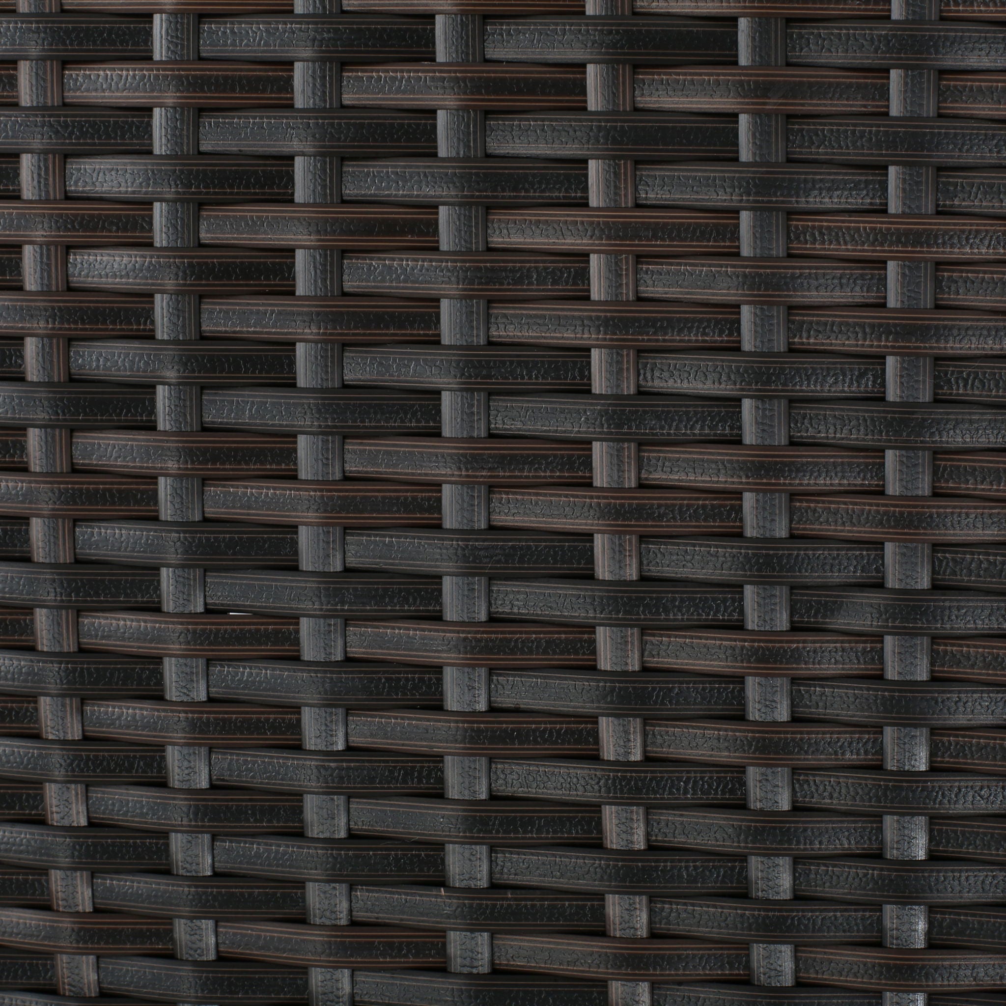 Reflect - Outdoor Dining Table With Rattan Cover - Dark Gray