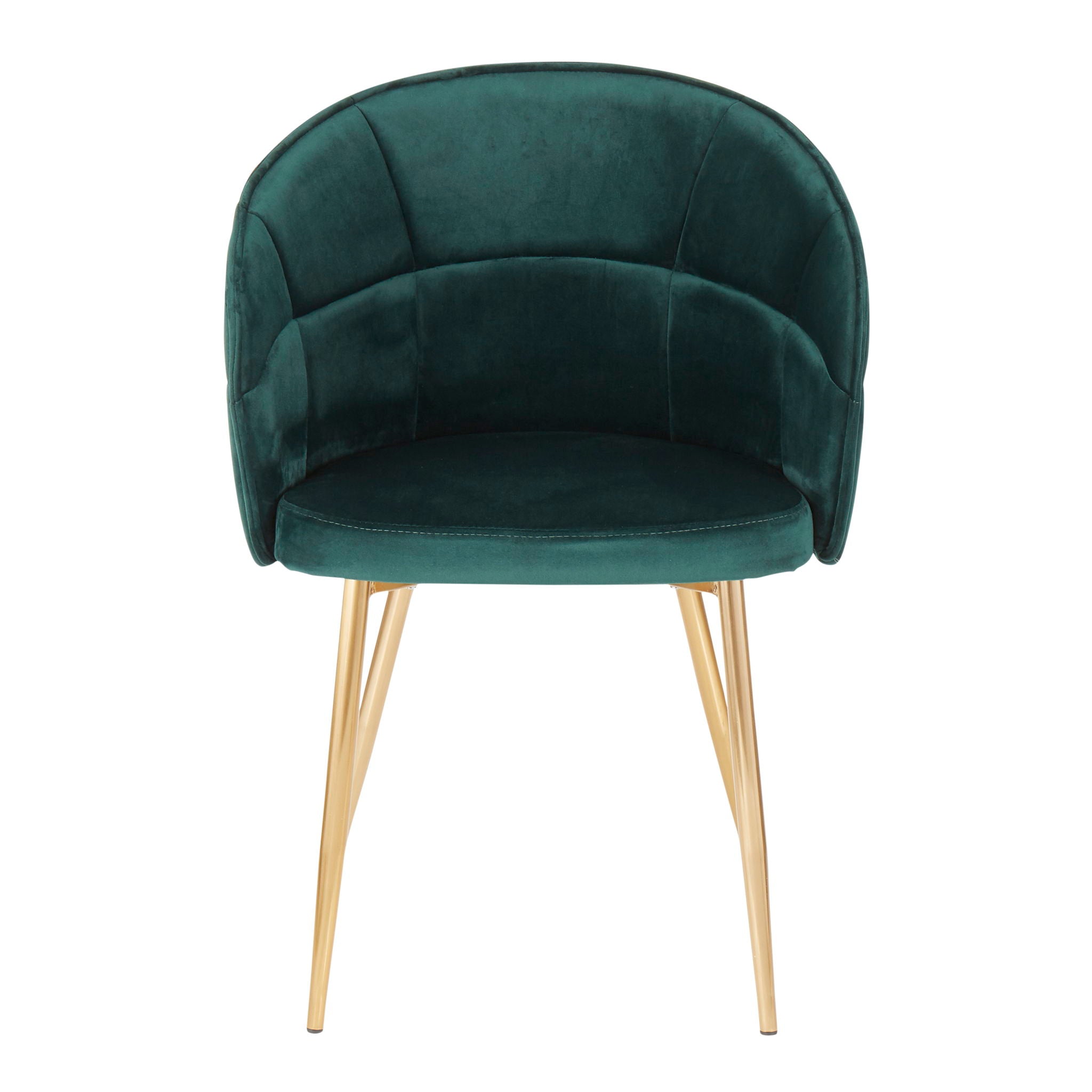 Lindsey - Contemporary Chair - Gold / Green