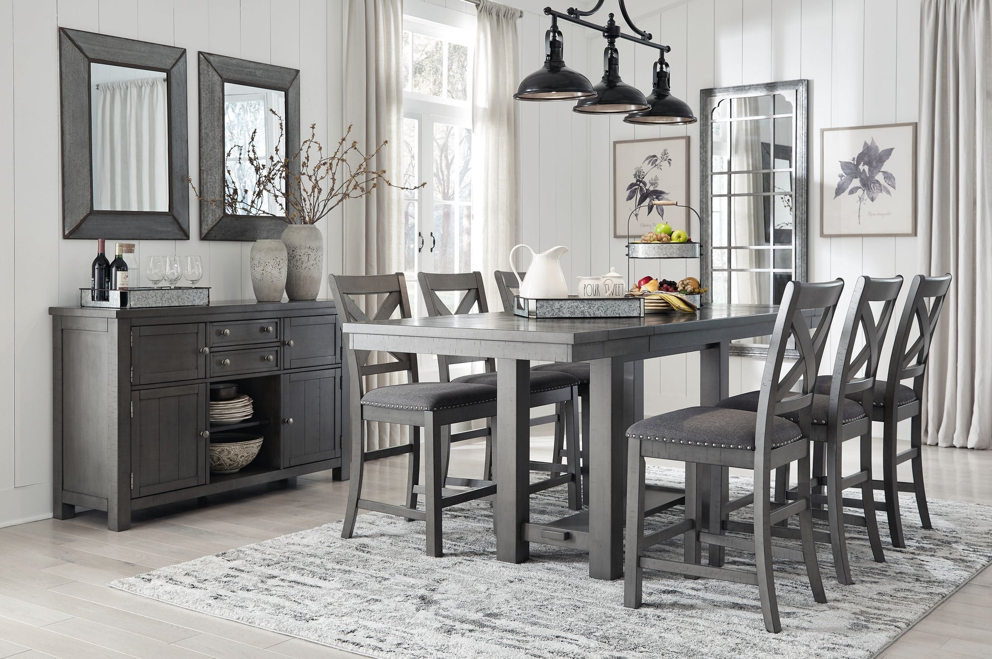 Signature Design by Ashley® Myshanna - Counter Dining Set | Meri Furniture