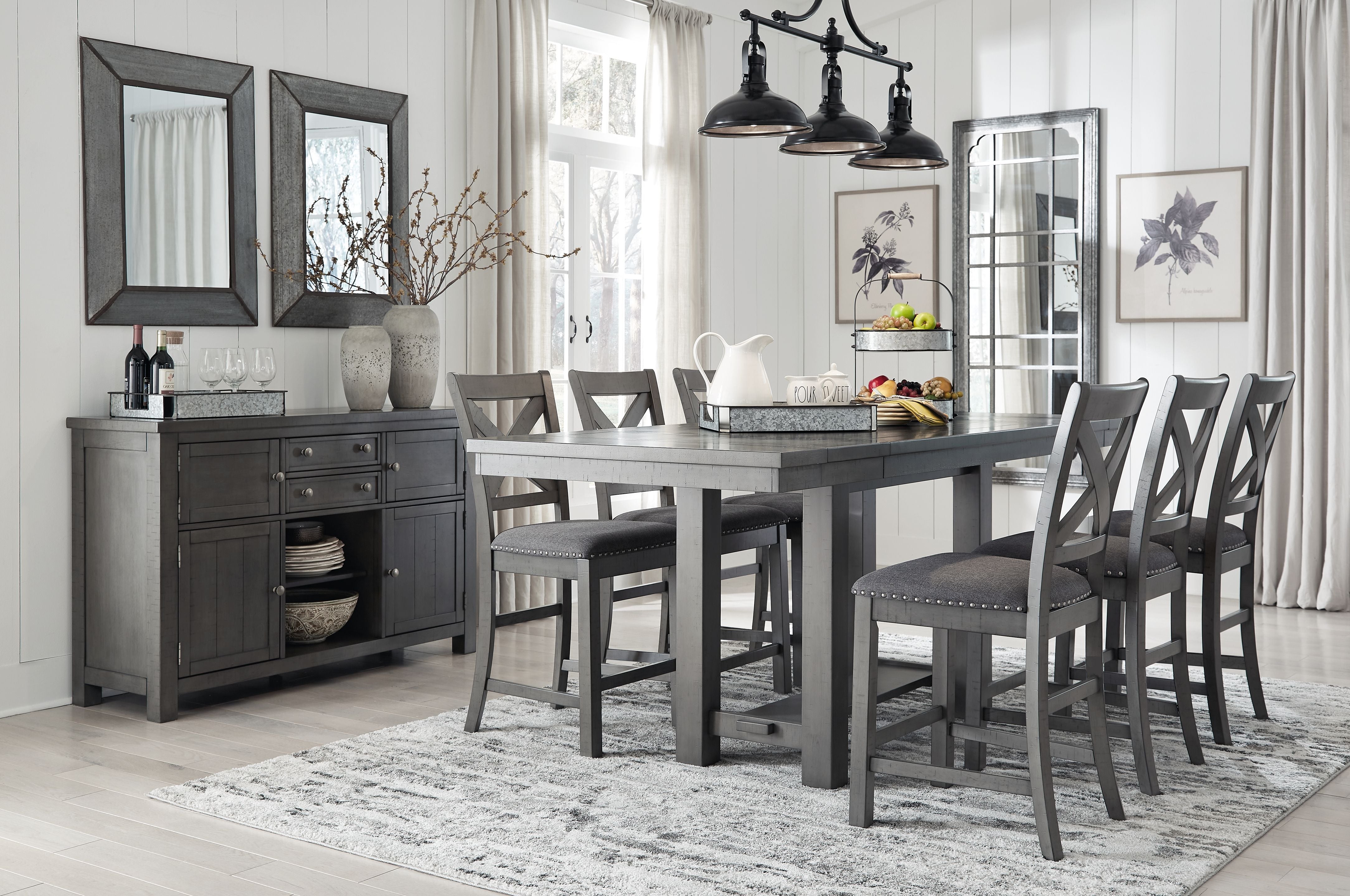 Signature Design by Ashley® Myshanna - Counter Dining Set | Meri Furniture